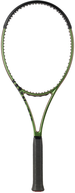 Photo: Wilson Green & Black Blade 98 v8 Tennis Racket