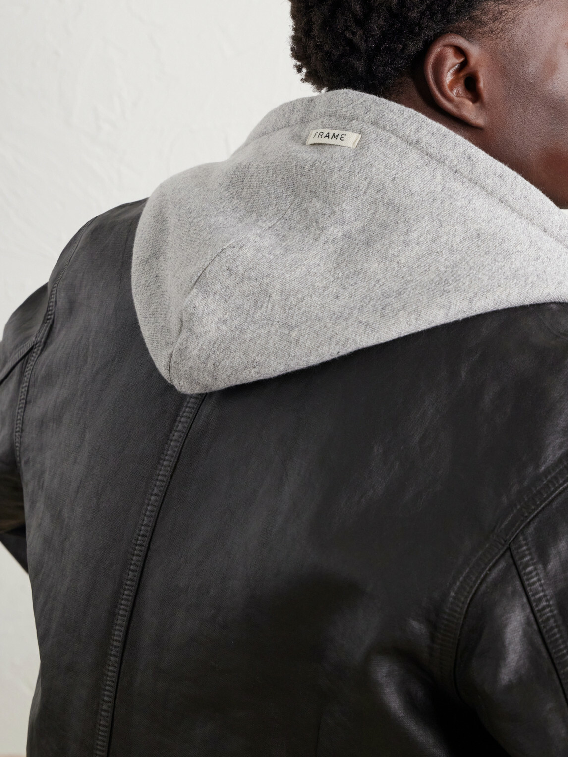 FRAME - Cotton-Jersey Zip-Up Hoodie - Gray