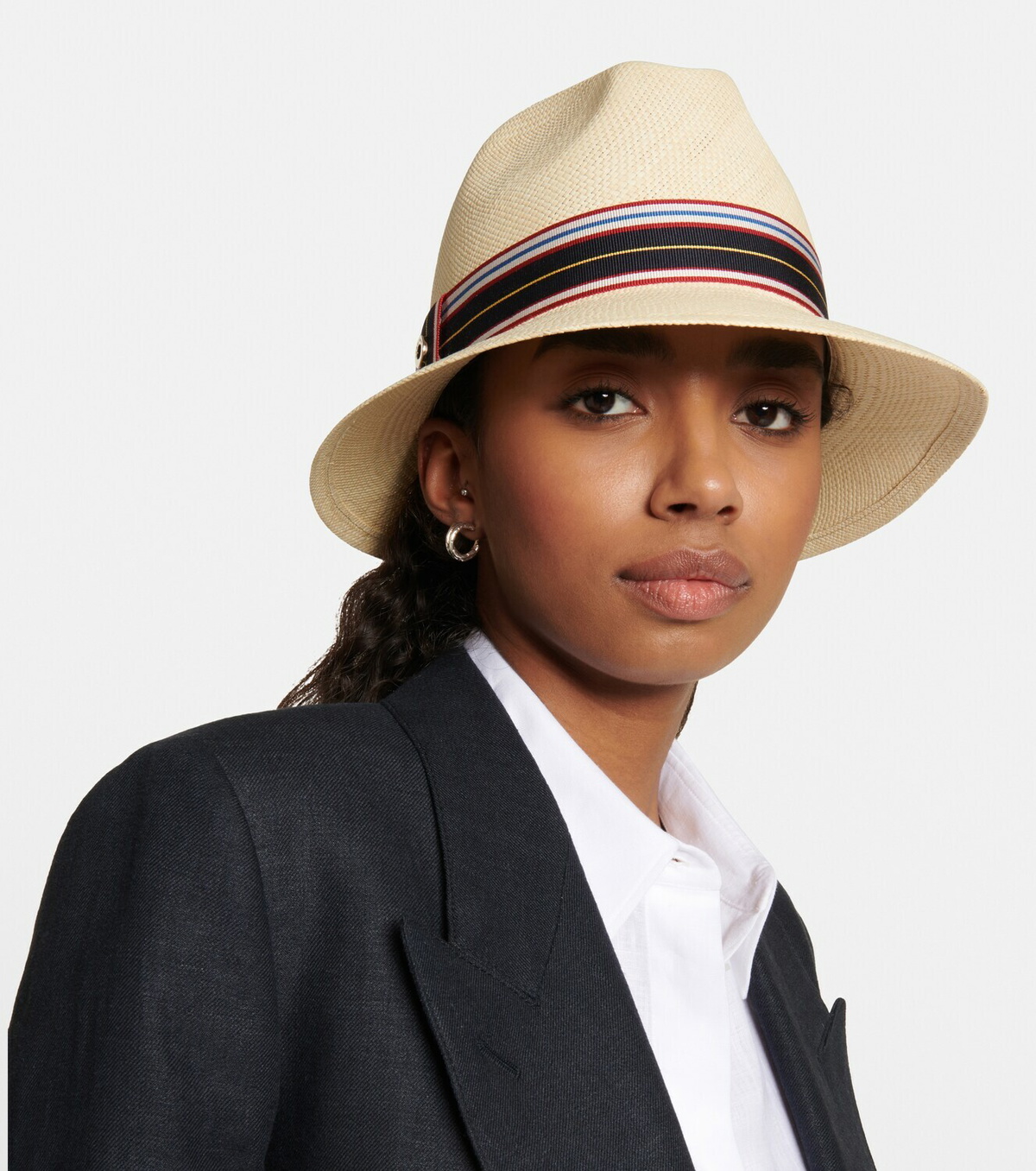 Loro Piana - The Suitcase Stripe Ingrid Panama hat Loro Piana
