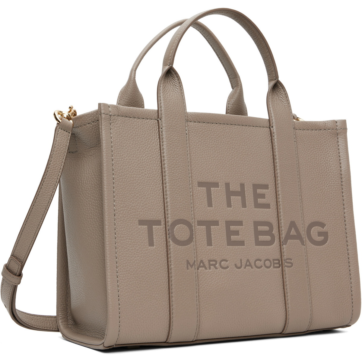 Marc Jacobs Gray 'The Leather Medium' Tote