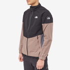 The North Face Men's Phlego Track Top in Deep Taupe/Black