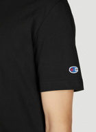 Champion - Logo Embroidered T-Shirt in Black