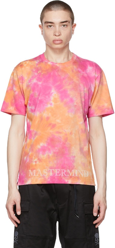 Photo: mastermind WORLD Orange Tie-Dye Logo T-Shirt