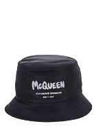Alexander Mcqueen Graffiti Logo Bucket Hat