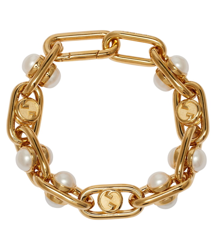 Photo: Gucci Faux pearl chain bracelet