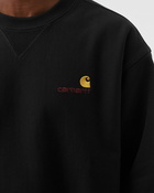 Carhartt Wip American Script Sweatshirt Black - Mens - Sweatshirts