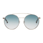 McQ Alexander McQueen Gold and Blue MQ0147 Sunglasses