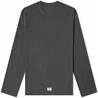 Nigel Cabourn Men's Long Sleeve Embroidered Arrow T-Shirt in Black