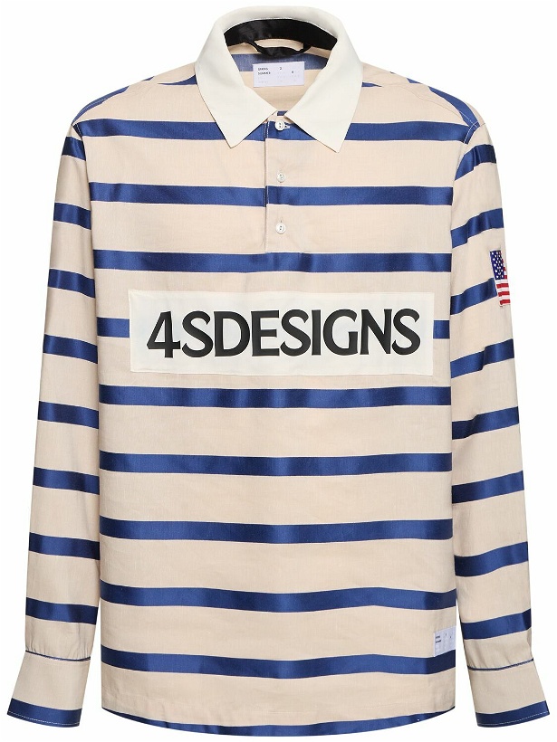 Photo: 4SDESIGNS Rugby Tencel & Linen L/s Polo