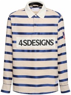 4SDESIGNS Rugby Tencel & Linen L/s Polo
