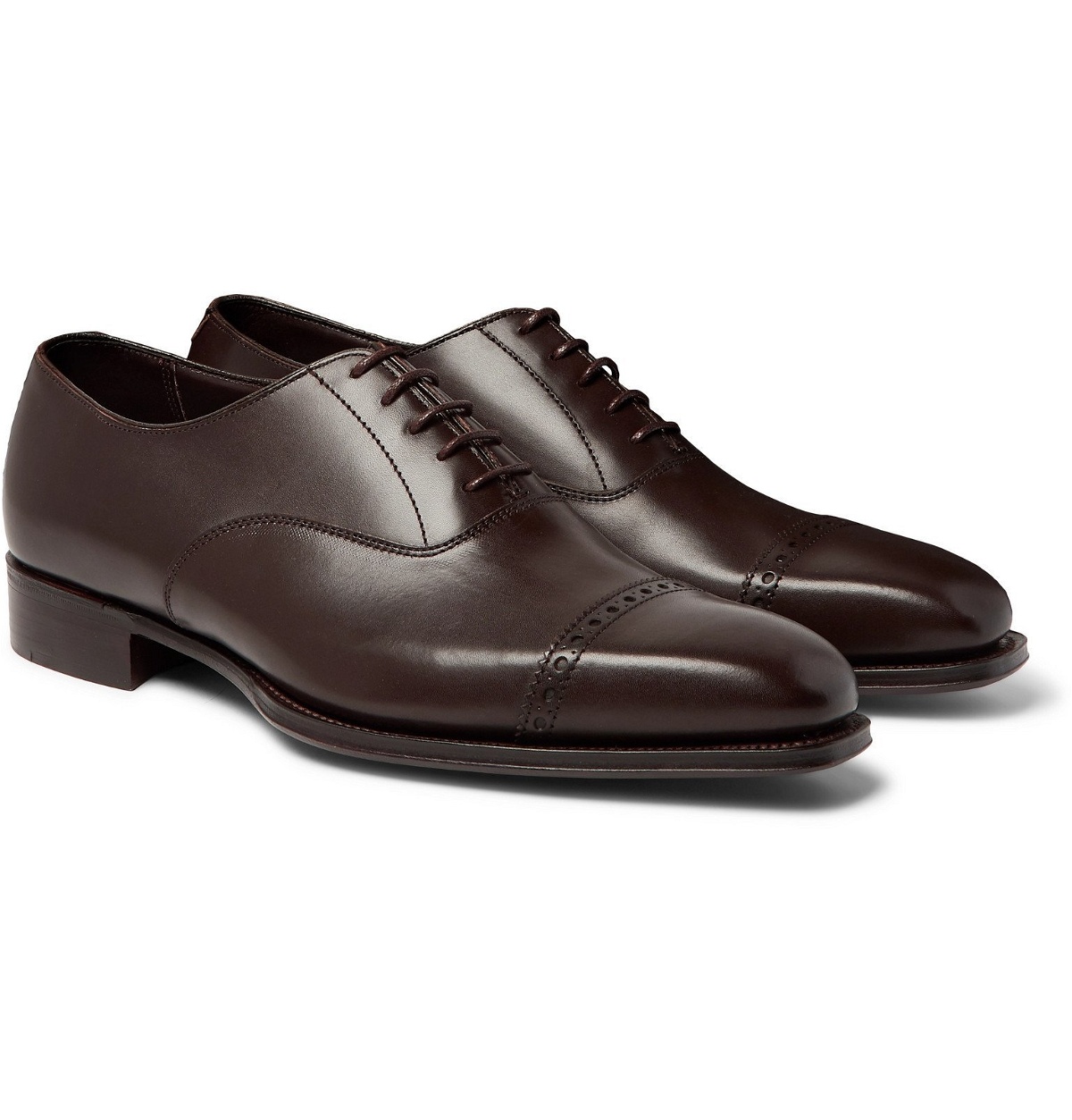 Photo: Kingsman - George Cleverley Suede Oxford Shoes - Brown