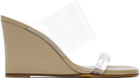 Maryam Nassir Zadeh Beige Olympia Wedge Heeled Sandals