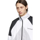 Vetements Black and White Cotton Track Jacket
