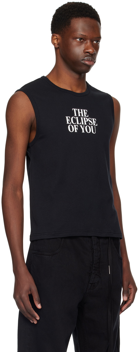 Ann Demeulemeester Black 'Eclipse Of You' Tank Top Ann