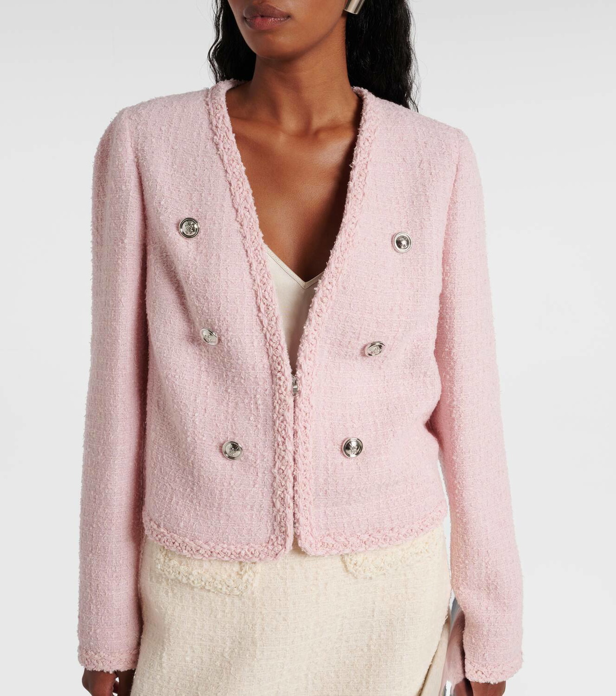 Giambattista Valli Wool-blend tweed jacket