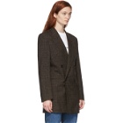 Martine Rose Brown Double-Breasted Bobby Blazer