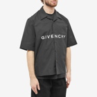 Givenchy Men's Logo Hawaiian Shirt in Black