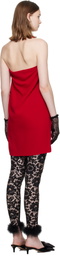 Valentino Red Cady Couture Minidress