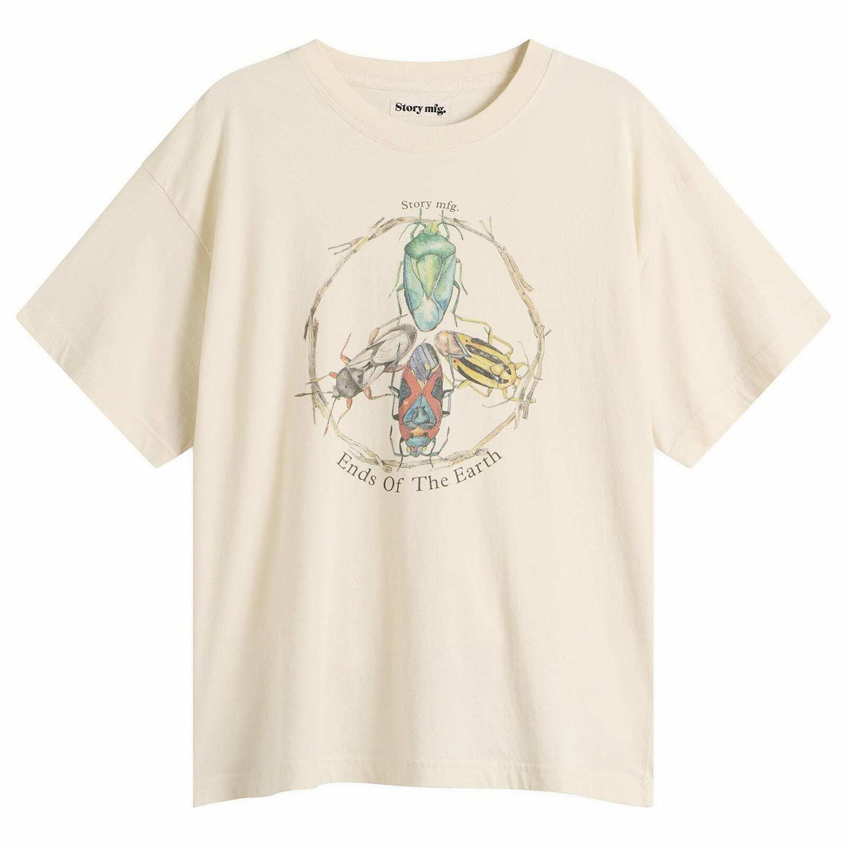 Story mfg. Grateful T-Shirt - Presented by END. in Ecru