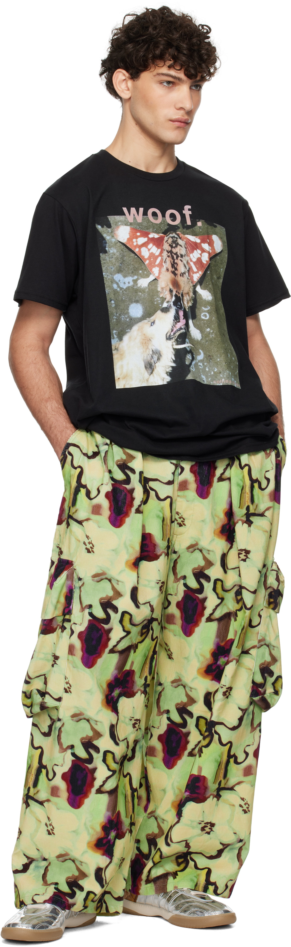 Collina Strada Black Printed T-shirt