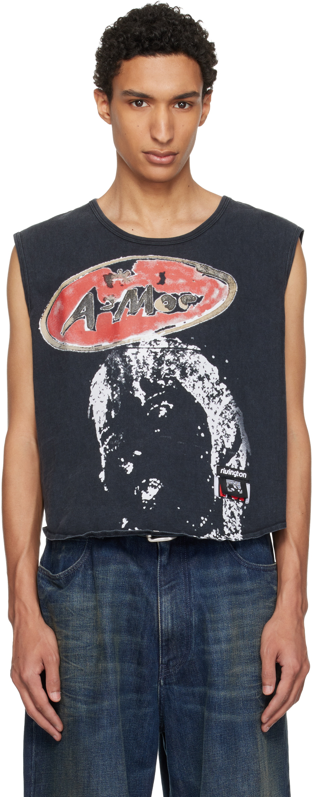 Rivington Roi Rebis Black 'Amor' Muscle T-shirt