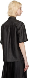 UMBER POSTPAST Black Mud-Dyed Shirt