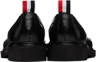 Thom Browne Black Low Throat Wingtip Derbys