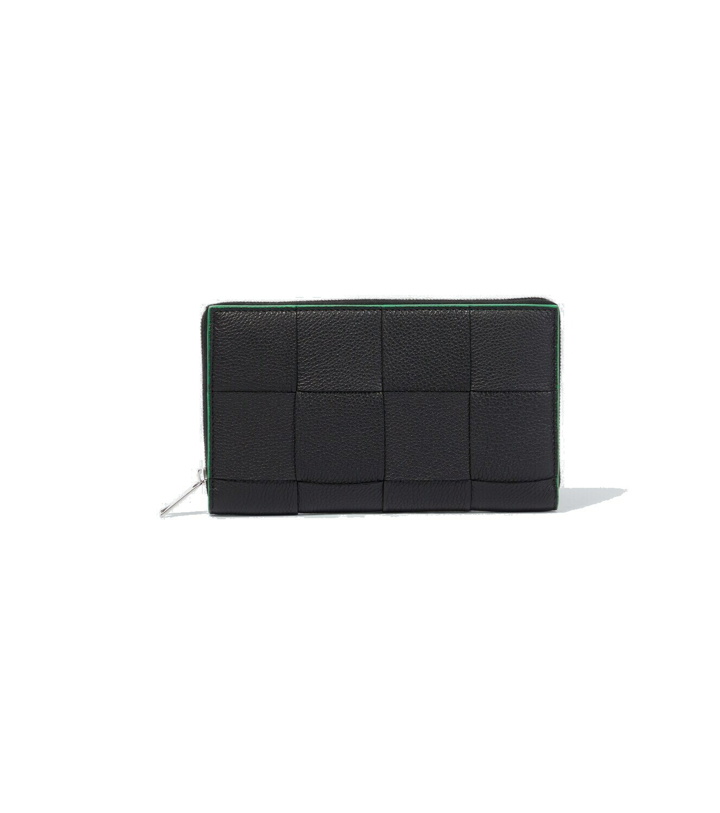 Photo: Bottega Veneta Intrecciato leather wallet