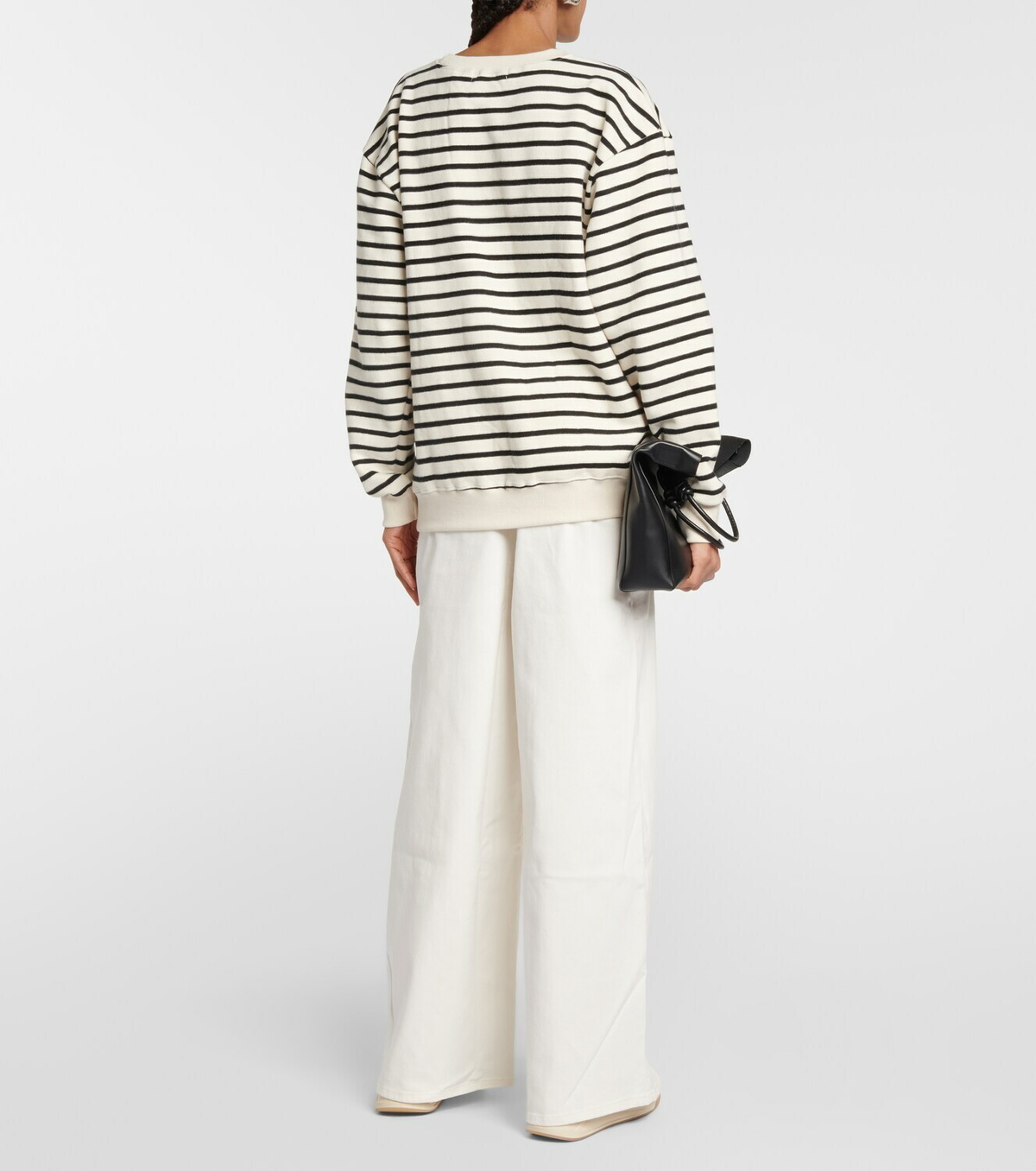 The Frankie Shop Saint striped cotton sweater