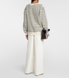 The Frankie Shop Saint striped cotton sweater