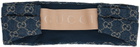 Gucci Indigo GG Denim Headband