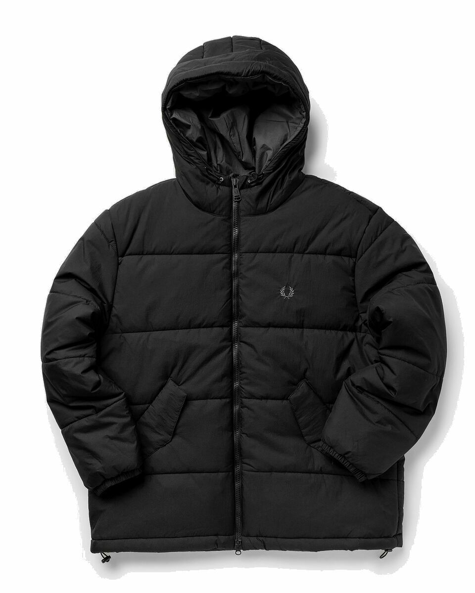 Photo: Fred Perry Short Quilted Parka Black - Mens - Down & Puffer Jackets|Parkas