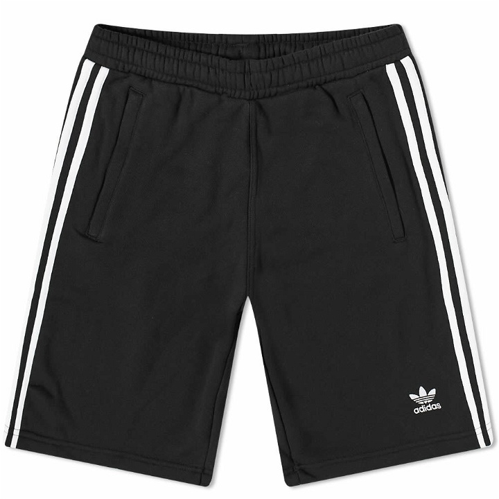 Photo: Adidas Men's 3 Stripe Shorts in Black