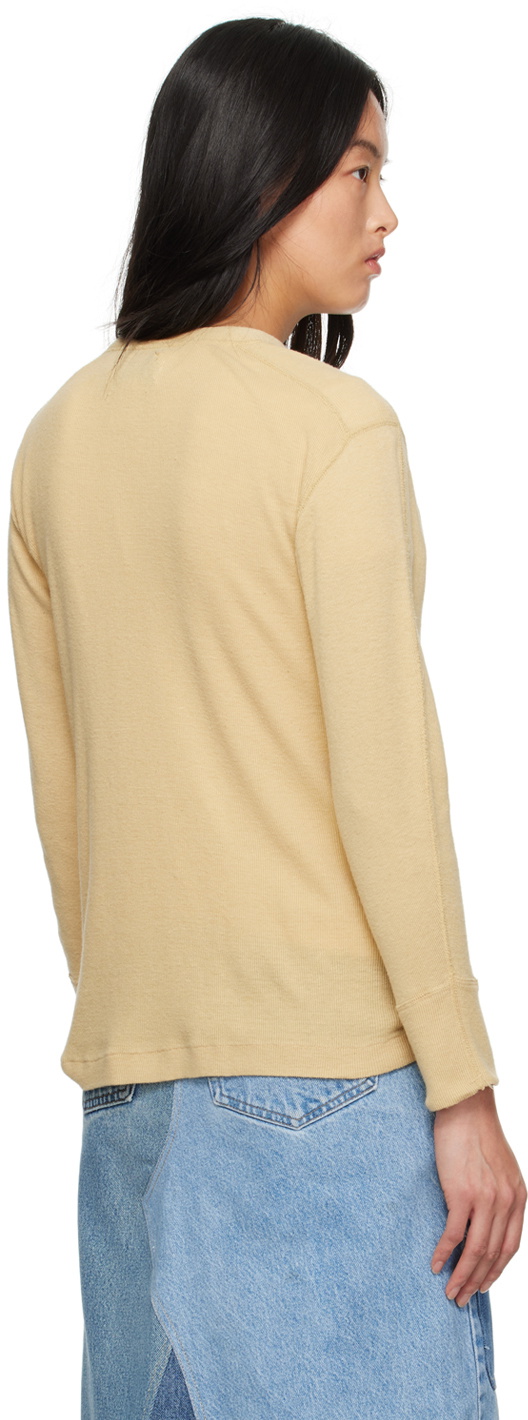 Carter Young Yellow Two-Botton Long Sleeve T-Shirt