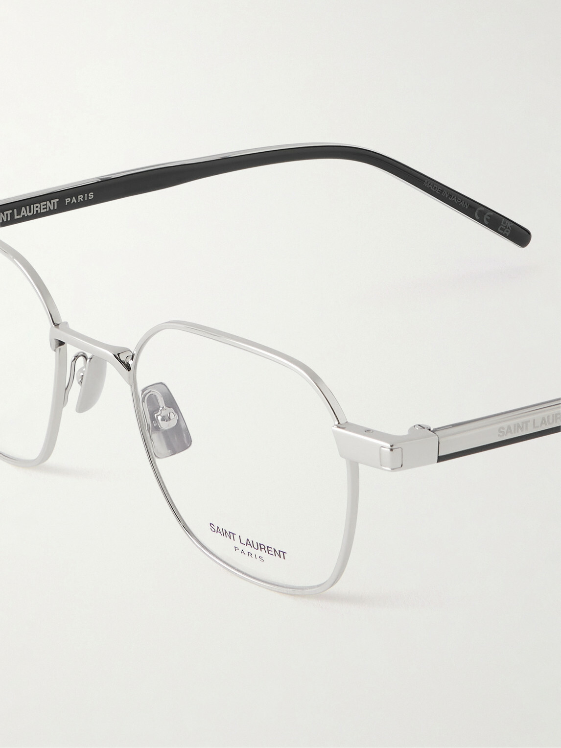 SAINT LAURENT - Round-Frame Silver-Tone Optical Glasses