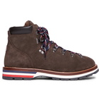 Moncler - Peak Shearling-Lined Suede Boots - Men - Brown