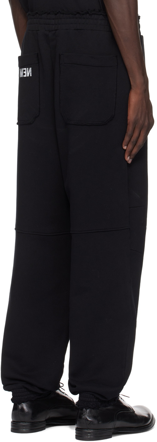 Helmut Lang Black 'New York' Sweatpants