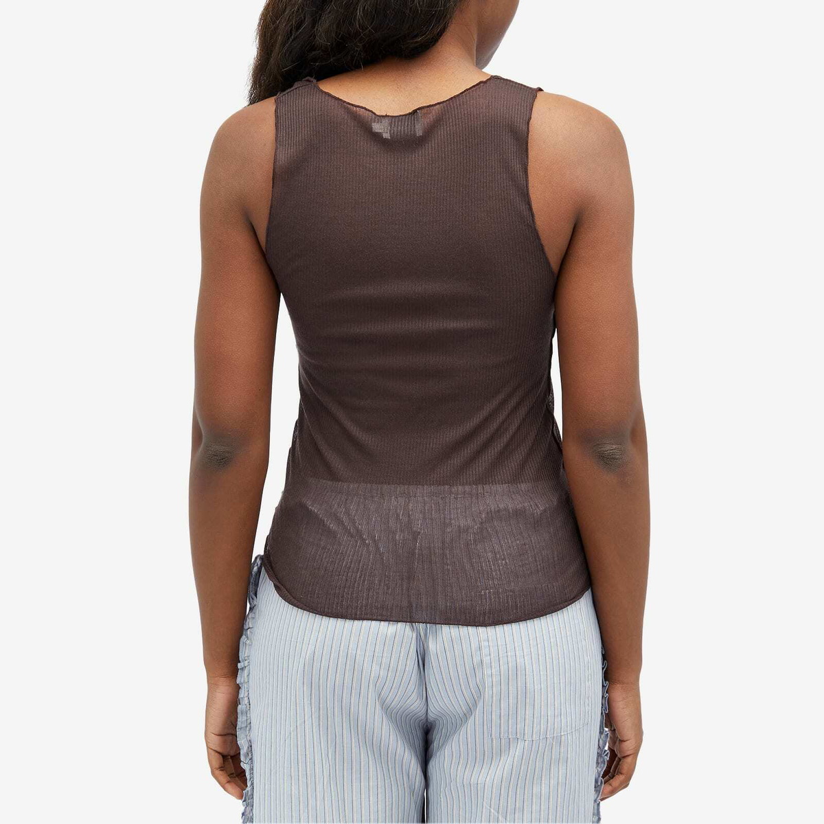 Deiji Studios Women's Knit Tank in Mahogany