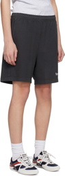 Sporty & Rich Black HWCNY Gym Shorts