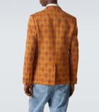 Junya Watanabe Floral single-breasted jacquard blazer