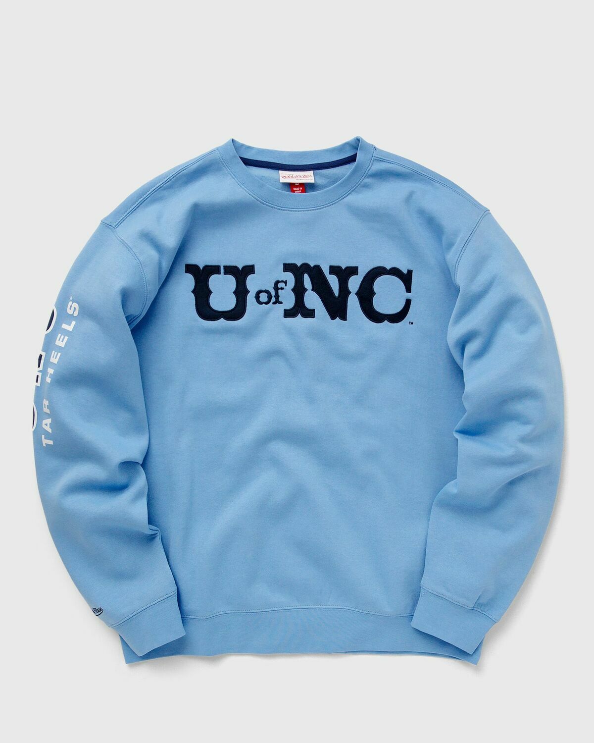 Mitchell & Ness Ncaa There And Back Fleece Crew North Carolina Blue Sweatshirts