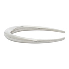 Jil Sander Silver Hammered 1 Bracelet