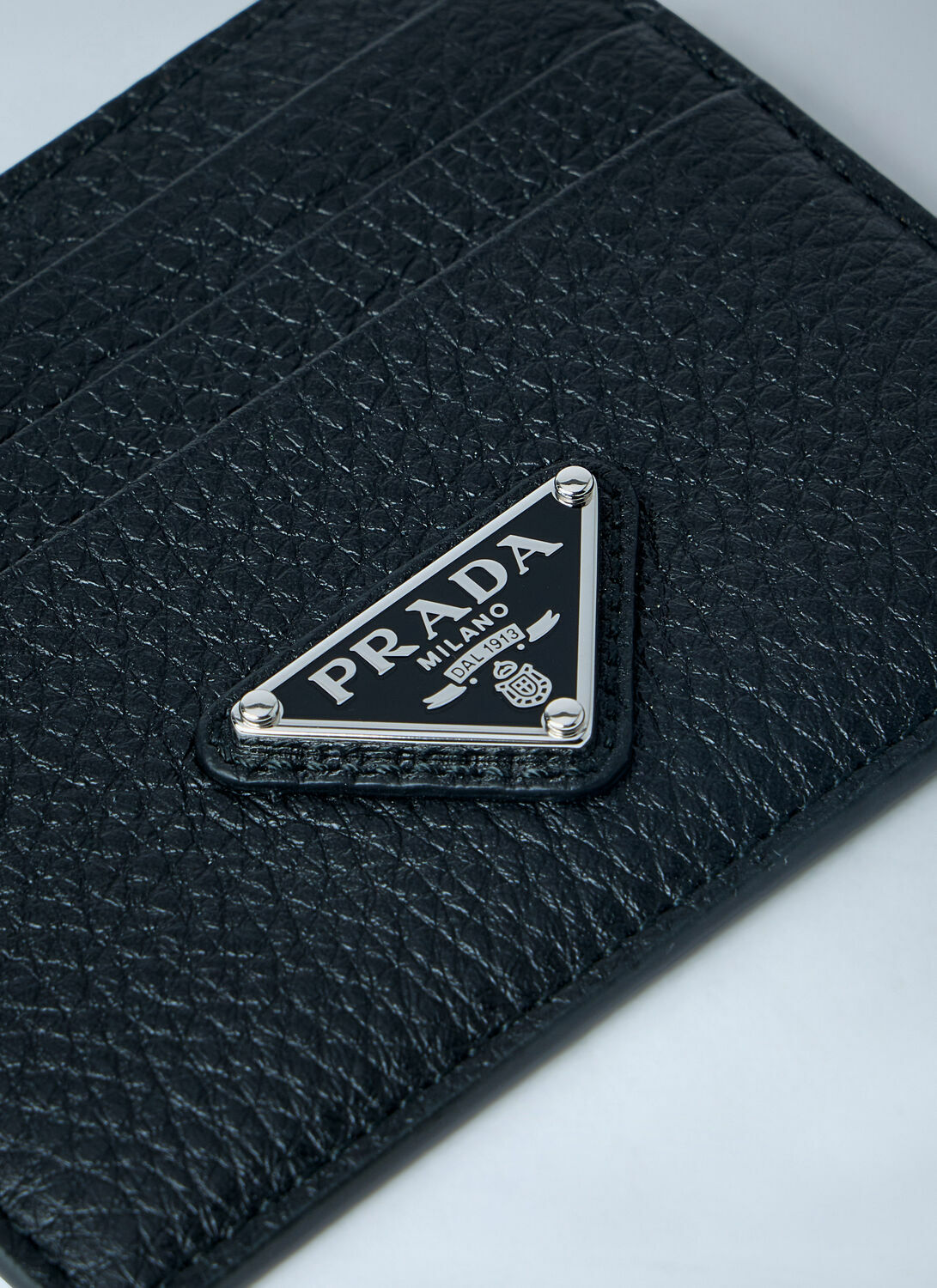 Prada Pebbled Leather Bi-fold Wallet