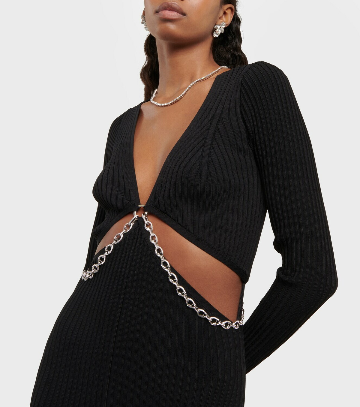Jonathan Simkhai ワンピース Kathryn ribbed-knit midi 740607 Simkhai - Kathryn ribbed-knit midi dress Simkhai