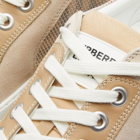 Burberry Men's Kai Overlay Check Sneakers in Beige Check