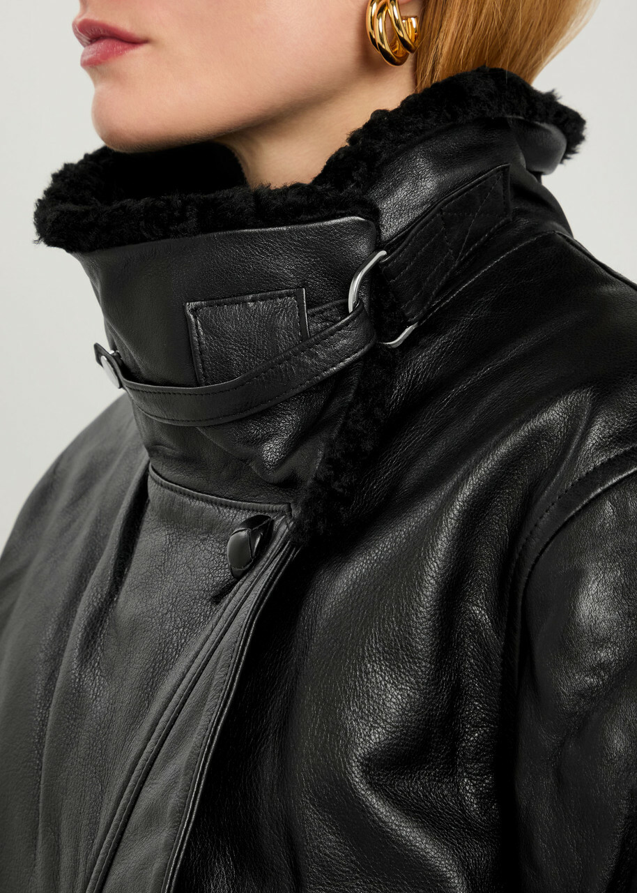 Isabel Marant Briyana Quilted Leather Jacket Black
