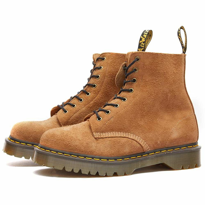 Photo: Dr. Martens Men's 1460 Pascal Bex 8 Eye Boot in Sandy Tan Tufted Suede