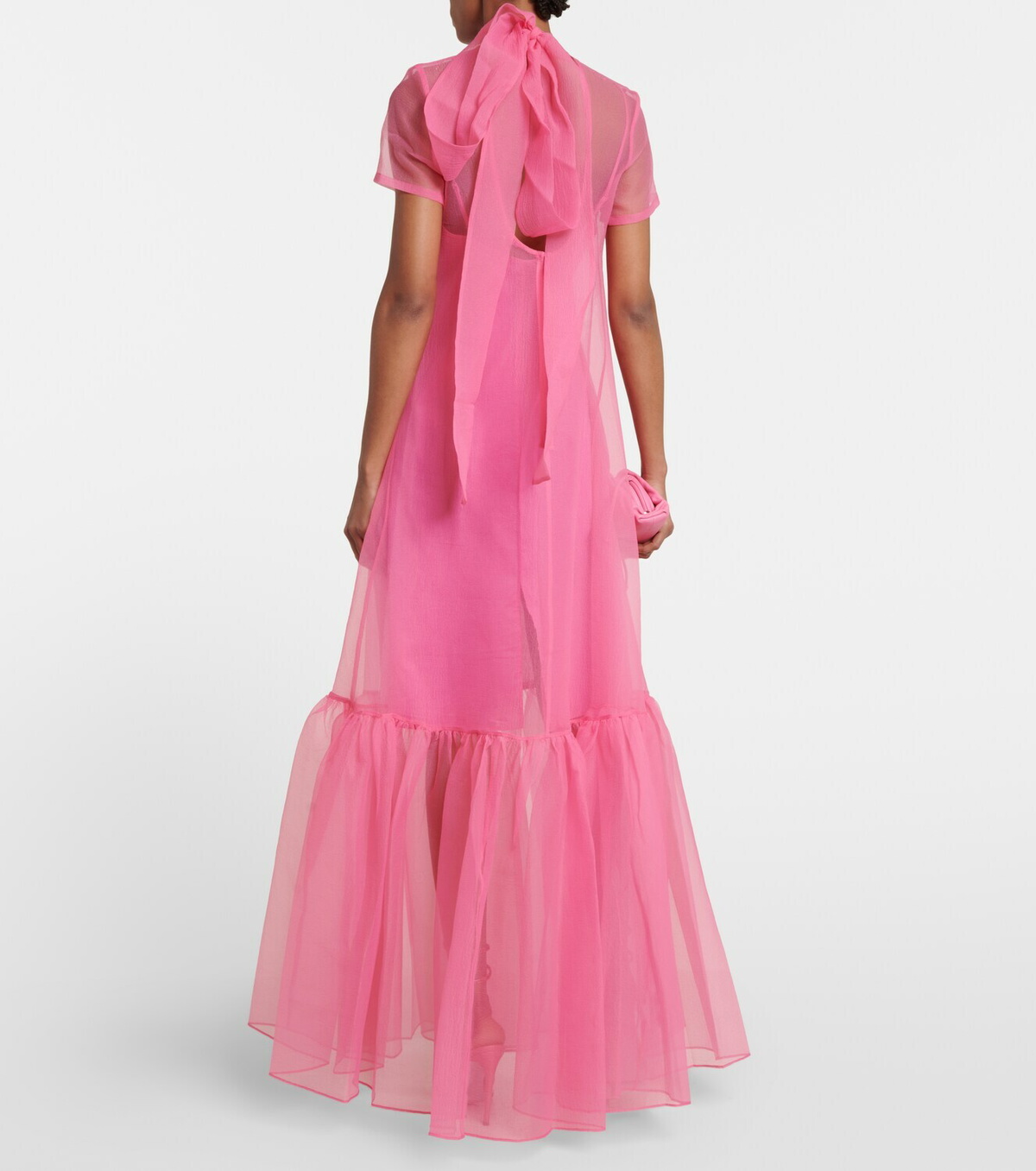 STAUD カルーナオーガンザガウン STAUD - Calluna Ruffled Sheer Floral Organza Gown｜カルーナ