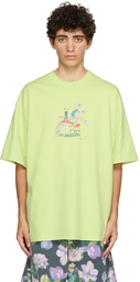 Martine Rose Green Oversized Mushroom Brittle T-Shirt