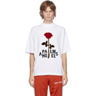 Palm Angels White Rose Boxy T-Shirt